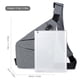 thumbnail image 3 of Bandolera J-one para hombre casual tela Oxford gris 24 x 30 x 2 cm, 3 of 5