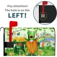 thumbnail image 2 of Happy St Patricks Day Mailbox Cover Spring Mailbox Covers Magnetic Standard Size 25x21in St Patricks Day Gnomes Magnetic Mailbox Covers Waterpfroof Letter Post Box Cover Wrap Decoration for Outside, 2 of 6