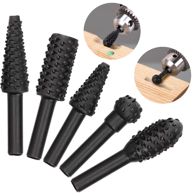 Juego de 5 Brocas para Madera OIIKI con Vástago de 1/4"