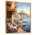 thumbnail image 2 of Designart "Scenic Harbor In France" France Floater Framed Canvas Prints, 2 of 5