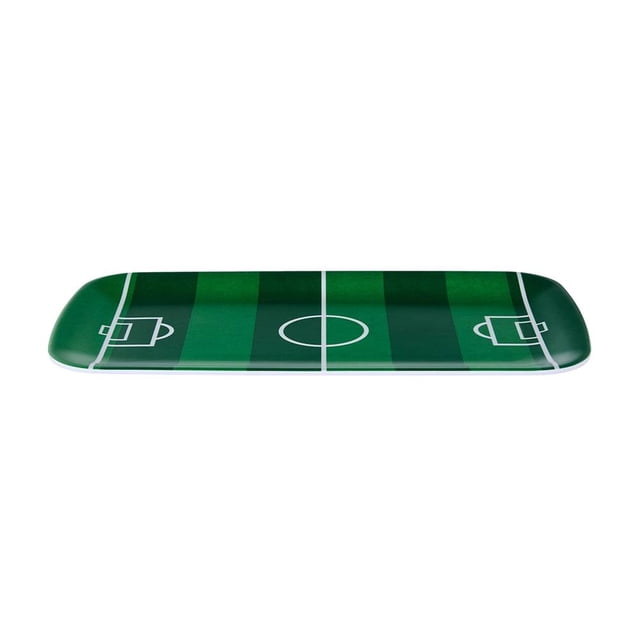 Bandeja Mainstays FIFA Rectangular de Melamina en Forma de Cancha de Fútbol para Alimentos