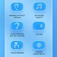 thumbnail image 4 of Écouteurs Bluetooth Rechargeables pour la Réduction du Bruit HiFi, Longue Durée de Vie de la Batterie, Conception de Clip d'Oreille Confortable, Bluetooths 5.3, Veille de 800H, Temps de Travail de 7H, Écouteur à Oreille Ouverte, 4 of 8