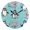Black, variant on Cute Penguin with Sunglasses Swim Circles Round Wall Clock Silent Analog Battery Operated Gold Pointer Home Decor 9.84" Diameter