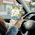 thumbnail image 6 of Zufioo Cartoon Frogs Print 20OZ Stainless Steel Car Cup, Direct Drinking Mouth Straw Mouth Insulation Cup, Suitable for Outdoor, Office, Car-Without Straw, 6 of 8