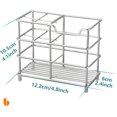 thumbnail image 2 of 304 Stainless Steel Bathroom Toothbrush Holder Toothpaste Holder Stand Bathroom Accessories Organizer (Black, Small), 2 of 8