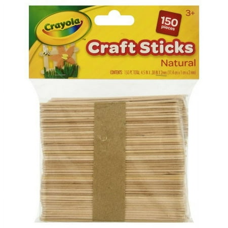 UPC: 0084001136753 | Crayola Regular Craft Sticks 150-Count