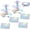 Laser Silver, variant on Zopeal 7 Pcs Dessert Table Display Set 3-Tier Cupcake Stand 1-Tier Cup Cake Display Tower Platters and Serving Trays Cardboard Cake Cookie Holders for Wedding Birthday Party Baby Shower(Laser Silver)