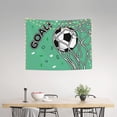 thumbnail image 2 of Kdxio BALL INSIDE THE NET GOAL Wall Hanging Tapestries Banner For Bedroom College Dorm Home Living Room Party Decor 29X37 In, 2 of 8
