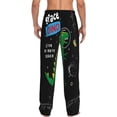 thumbnail image 3 of Disketp Space Dino Cartoon Black Men'S Pajama Pants - Ultra Soft Fleece Sleep And Lounge Pants (Size: S-Xxl), 3 of 9