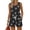 Black, variant on Short Sets for Women 2 Piece Outfits Sleeveless Stripe Floral Print Tops Short Sets Summer Vacation Outfits Going Out Tops