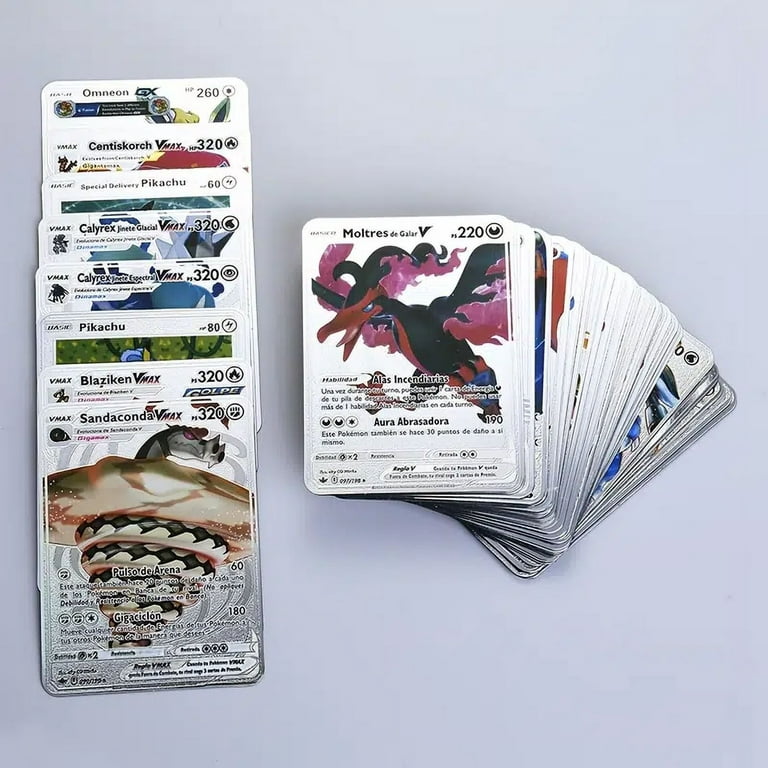 Cartes Pokémon Or Argent Vmax GX pour Enfants, Charizard, Pikachu, Rare  Collection, Battle Trainer Card Box, Jouets Cadeau, Nouveau, 11-55Pcs