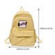 thumbnail image 3 of Mujeres Harajuku Mochila Moda Moda Estudiante Mochila Adolescente Bolsas (Amarillo), 3 of 9
