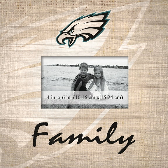 Philadelphia Eagles 10'' x 10'' Burlap Pattern Frame