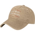 thumbnail image 2 of Make I-ran Great Again Hats Men Women Washed Cotton Denim Cap, 2 of 7