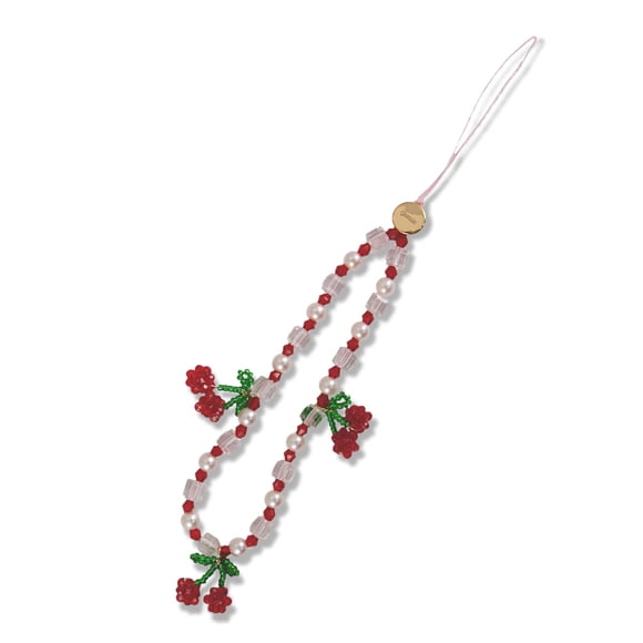 Correa de muñeca con cuentas Sonix para teléfono, universal, Cherry Love