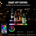 thumbnail image 3 of VEVOR LED Lighted Liquor Bottle Display Bar Shelf RF & App Control 16" 2-Step, 3 of 9