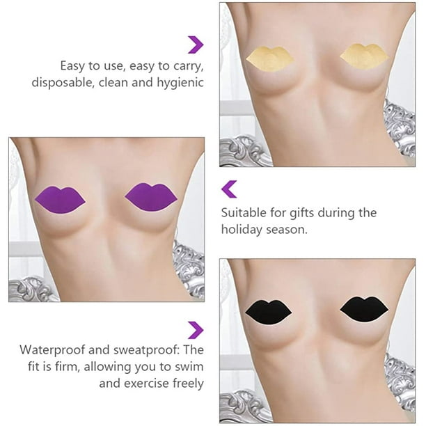 HTOOQ 25 Pairs Women Nipple Covers Breast Pasties Disposable