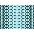thumbnail image 1 of Ahgly Company Machine Washable Indoor Rectangle Transitional Electric Blue Area Rugs, 2' x 4', 1 of 7