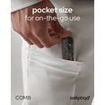 thumbnail image 6 of Aséptiqo Comb - Compact & Easy to Clean Multi Purpose Styling Hair Comb for Men, Women, Kids - Ideal for Straight, Thin and Short Hair, Wet or Dry, Peine (Midnight Onyx), 6 of 7