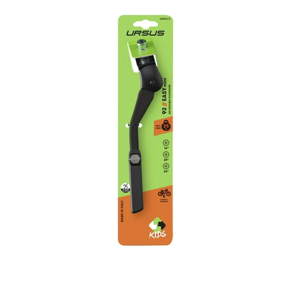 Ursus Easy Mini Central Kickstand, Black, 16''/ 20''/ 24''