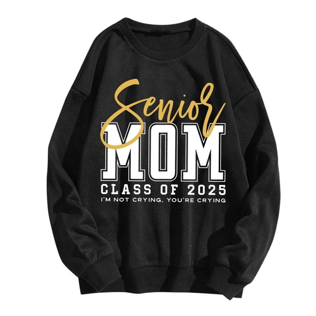 Mom Lady Sweatshirt Is All A Mess Long Sleeve Patterned Shirt Funny Saying Mom Pullover Top