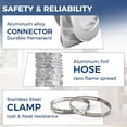 thumbnail image 6 of ALORAIR Magnetic Dryer Vent Connector Kit | DV180 Airtight Seal Dryer Vents Coupling | Easy to Clean Quick Connector Including 4 inch Duct Hose and 2 Clamps, 6 of 10