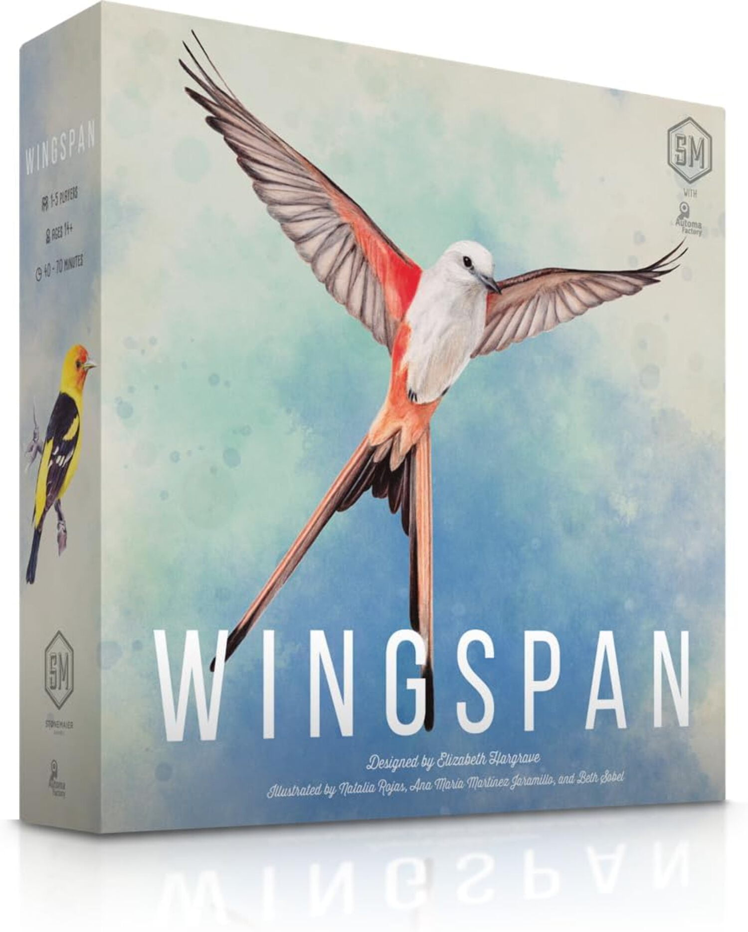 Wingspan by Elizabeth Hargrave - A Relaxing Strategy Board Game About Birds, from Stonemaier Games