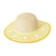 thumbnail image 1 of Sombrero de playa para mujer de 56 a 58 cm de circunferencia, sombrero de paja con ala grande para verano, sombrero para el sol con forma de fruta, 1 of 5