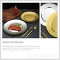 thumbnail image 3 of Stainless Steel Disc Desert Serving Plate Small Plates Korean Platter Kitchen White, 3 of 6