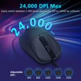 thumbnail image 4 of Mouse gamer Redragon M728-AIR con cable 24000 DPI 6 botones, 4 of 9