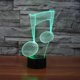 thumbnail image 3 of SCSYV 3D Night Light Music visualization symbolswith Remote Control 7 Color Vision Touch Color Changing Suitable for Decorating Children's Room Birthd, 3 of 5