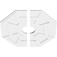 thumbnail image 2 of 26"OD x 5"ID x 9"C x 1"P Logan Architectural Grade PVC Contemporary Ceiling Medallion, Two Piece, 2 of 11