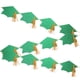 thumbnail image 1 of KAKOWELY Banderín Decorativo Verde Con Gorras De Graduación Para Fiesta Y De Fotos, 1 of 4