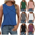thumbnail image 1 of Suéter de maternidad,Camiseta informal sin mangas para mujer, corte holgado, cuello redondo, mezcla de algodón suave, moda de verano para uso diario, sopatenor, 1 of 8