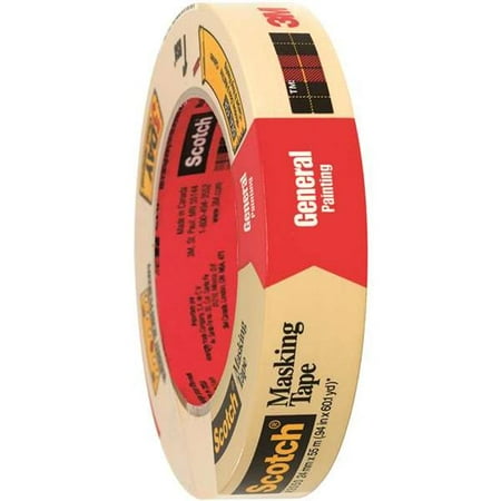 Masking Tape Case - Scotch T9352050 1 in. x 60 yards 2050 Masking Tape, Natural - Case of 36