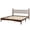 Espresso, variant on Aukfa Solid Wood Full Size Bed Frame with Natural Rattan Headboard, Walnut