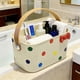 thumbnail image 1 of Cesta De Plástico Cesta de ducha de plástico beige con asa,cesta de baño portátil para artículos de aseo,fondo con drenaje para champú,piscina y playa (1 pieza) Rkxzt, 1 of 6