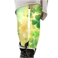 thumbnail image 6 of Xdegoge St. Patricks Day Leggings for Women Full Length Clover Pattern Stretchy Yoga Pants Comfortable Casual Wear Festival and Holiday Outfits, 6 of 6