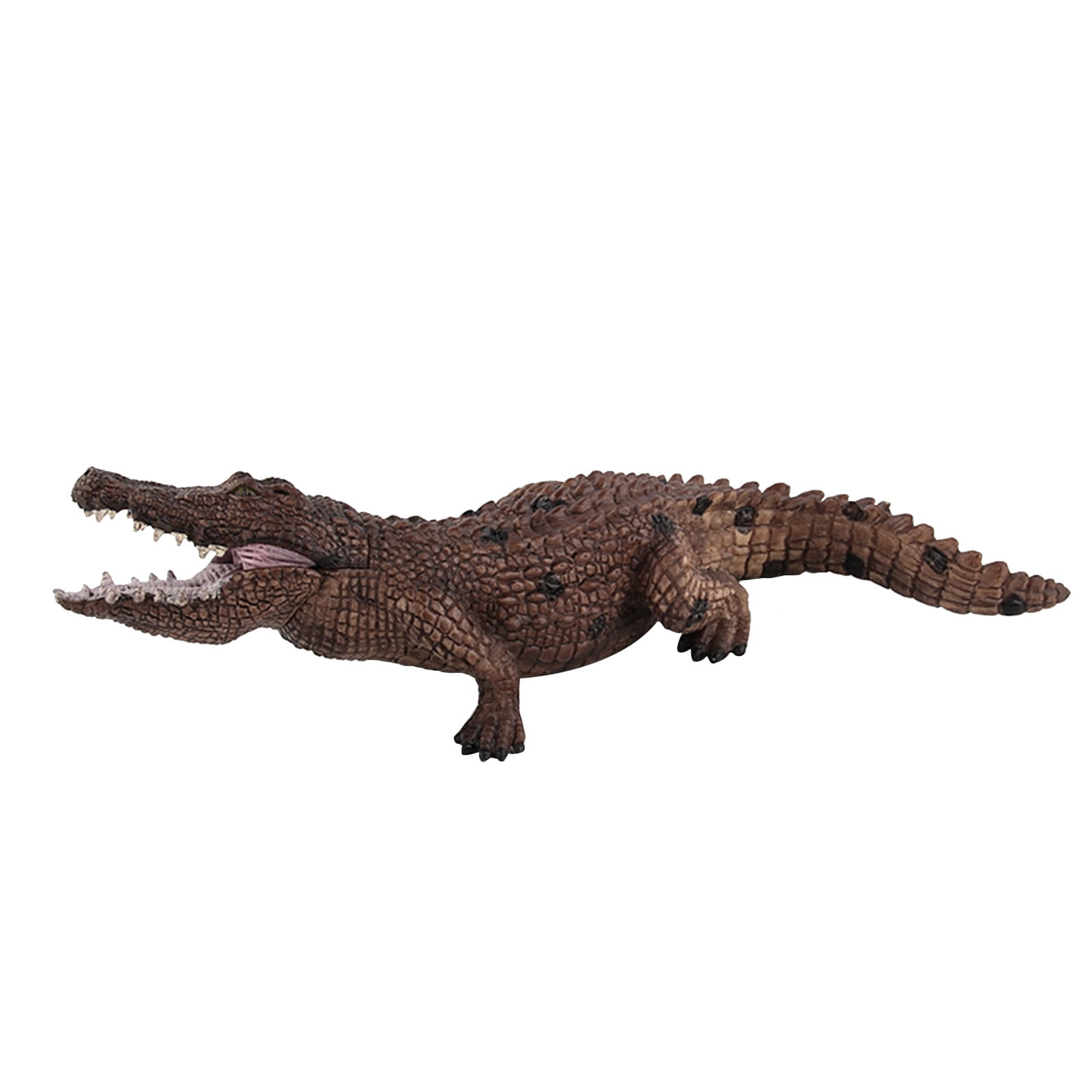 Crocodile Animal Model Realistic Alligator Plastic Toy Solid Figurine Display