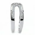 thumbnail image 3 of High polished (no plating) Stainless Steel Ring with AAA Grade CZ in Clear for Women Style DA056, 3 of 3