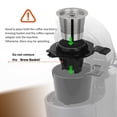 thumbnail image 3 of 2 c&aacute;psulas de caf&eacute; reutilizables de acero inoxidable y 1 cesta de caf&eacute; para Ninja PB051, color blanco, 3 of 6