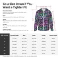 thumbnail image 4 of Rocae Rainbow Animal Skin Print Breathable Sun Protection Hoodie Quick-Dry Lightweight Long Sleeve Hoodie Unisex Running Sports Shirt Large, 4 of 9