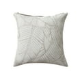 thumbnail image 2 of Ox Bay Olympia 22" x 22" Beige/White Palm Leaf Tropical Indoor/Outdoor Decorative Throw Pillow Cover, 2 of 10