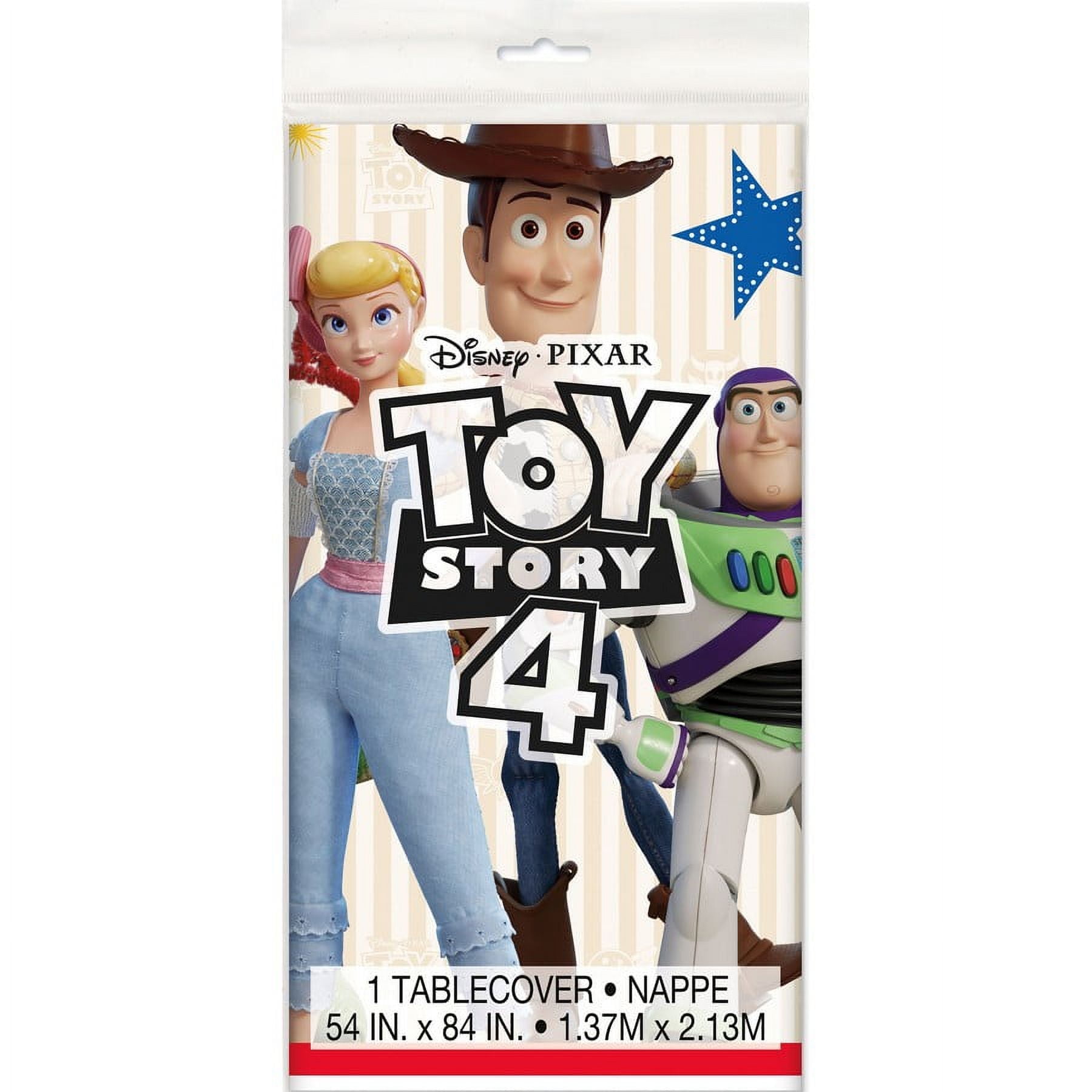 American Greetings Toy Story 3 Plastic Table Cover - 54x96 Inches, Red/Blue Design With Characters, For Birthday Parties - View #4