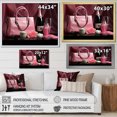 thumbnail image 4 of Designart "Pink Stylish Bag & Champagne IV" Fashion Wall Art Print, 4 of 5