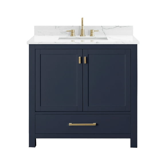 Avanity Modero-Vs36-E Modero 36" Free Standing Single Basin Vanity Set - Blue