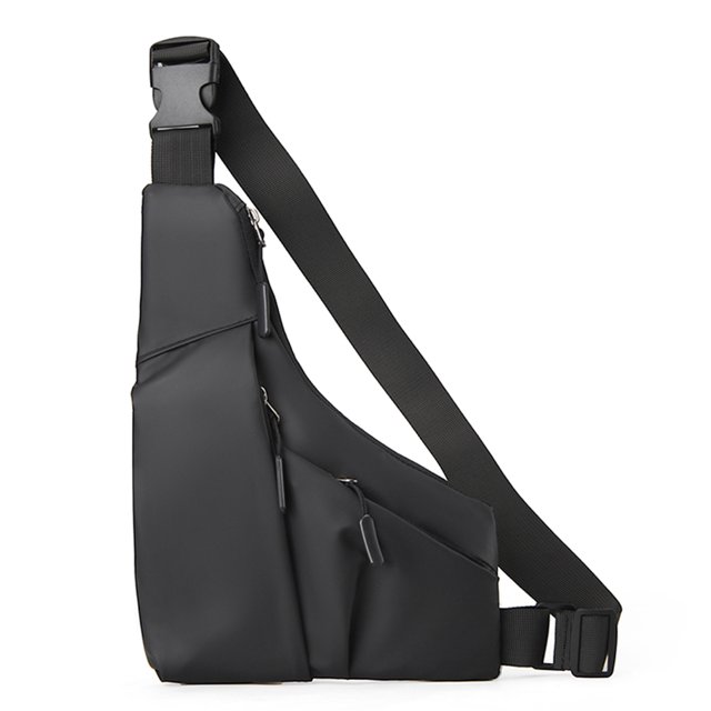 Bolso Bandolera Pecho Delgado para Hombres Con Correa Ajustable Hobo
