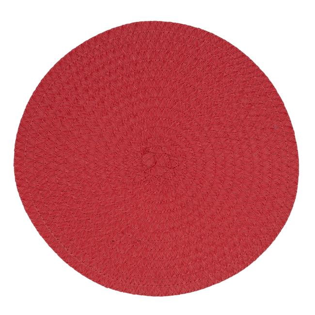 Round Design Placemats, Red - Set of 4 - Walmart.com