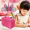 thumbnail image 2 of Mefallenssiah School Supplies Large Capacity Student Pencil Case Compartment Stationery Storage Bag Macaron Color Stationery Pen Bag Multifunctional Storage Pencil Case Fall Saving, 2 of 6