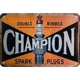 thumbnail image 1 of Placa Metal Vintage Bujía Pintura Hierro Rectangular 40x30cm, 1 of 9